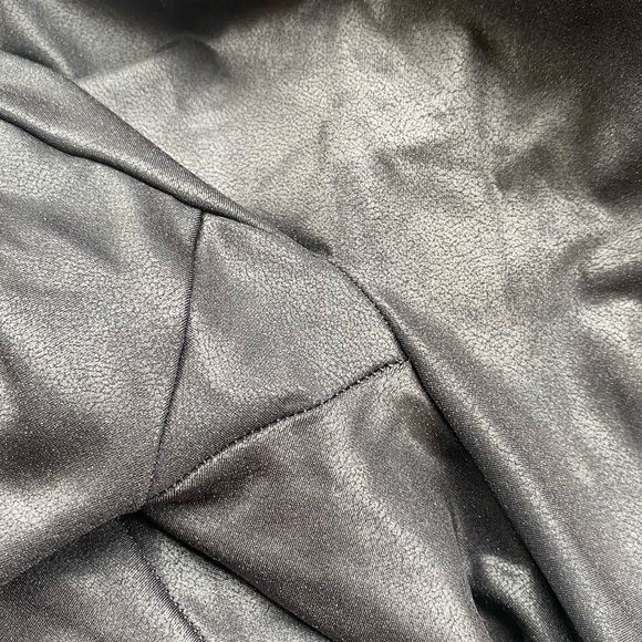 Spanx Faux Black Leather Moto Leggings, Small - Picture 9 of 10